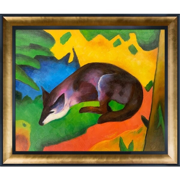 Franz Marc 'Blue Black Fox' Hand Painted Oil Reproduction - On Sale ...