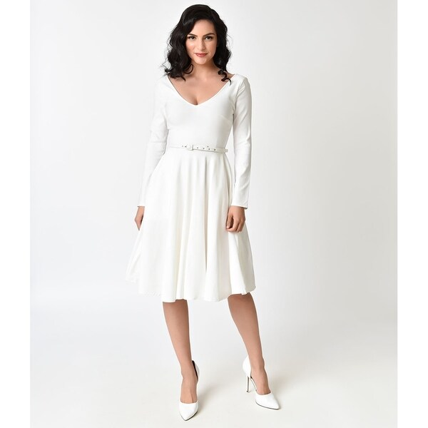 Shop Unique Vintage Maude Swing Dress Ships To Canada