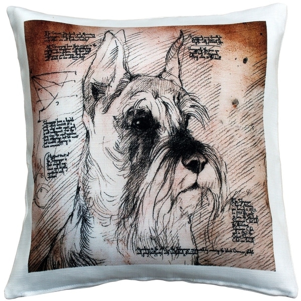 schnauzer dog pillow