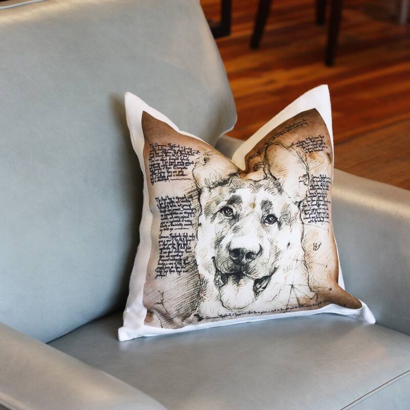 Labrador Dog 17x17 Throw Pillow with Polyfill Insert