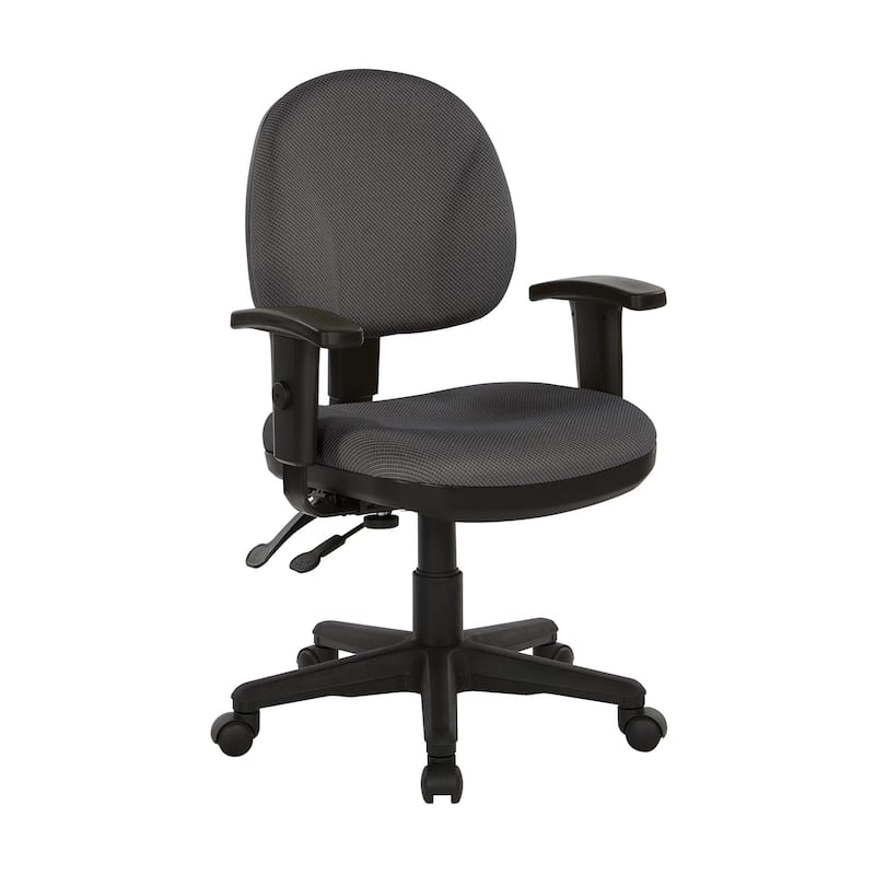 Sculpted Ergonomic Fabricated Office Chair - Shale