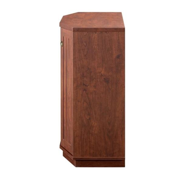 Shop Furniture Of America Qufu Rustic Walnut Wine Storage Cabinet