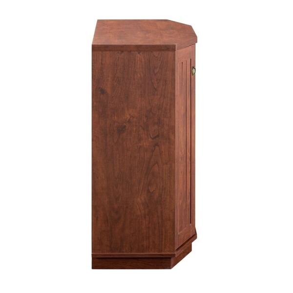 Shop Furniture Of America Qufu Rustic Walnut Wine Storage Cabinet