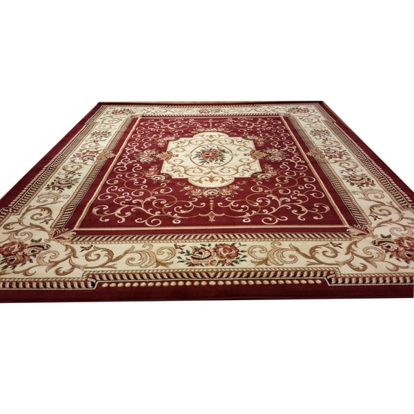 Rug Tycoon Oriental Traditional Red Rug - 5'3"x7'2"rectangular