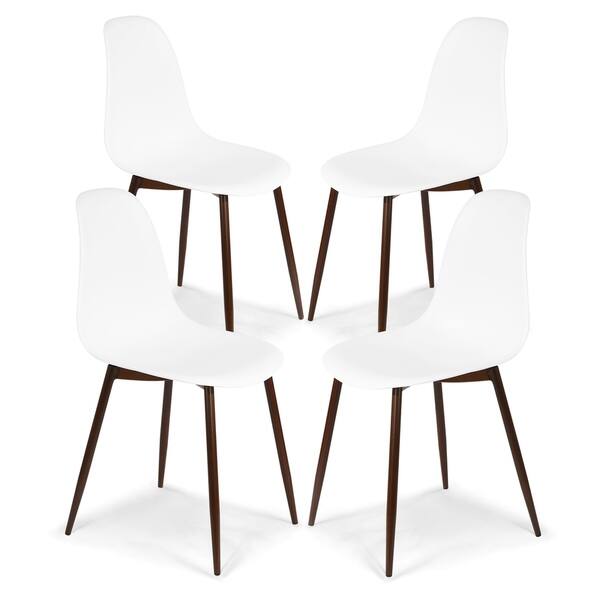 slide 1 of 49, Edgemod Landon Sculpted Dining Chair (Set of 4) White