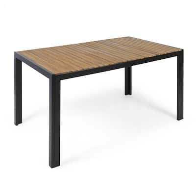 Pavillion Outdoor 59" Acacia Wood Dining Table by Christopher Knight Home - 59.25"L x 35.50"W x 30.00"H