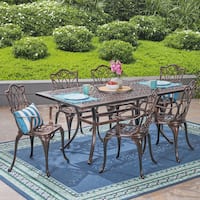 Buy Brown Aluminum Outdoor Dining Tables Online At Overstock Our Best Patio Furniture Deals