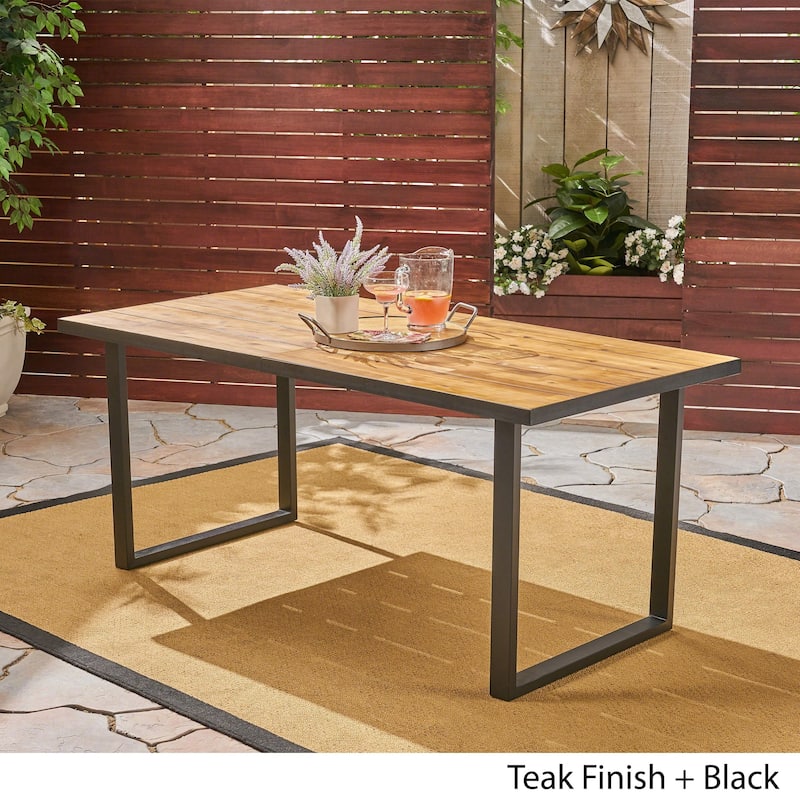 Kyston Outdoor 70" Acacia Wood Dining Table by Christopher Knight Home - 34.00"D x 70.25"W x 30.00"H