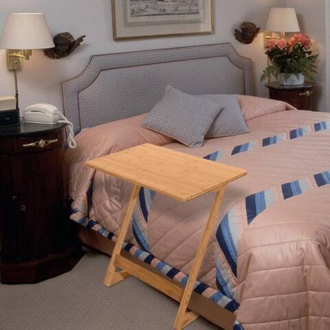 Z/L-Shape Wood PC Laptop TV Coffee Sofa Side Table