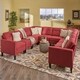 preview thumbnail 6 of 8, Delilah Mid Century Modern U-Shaped Sectional Sofa Set(Set 0f 10) by Christopher Knight Home