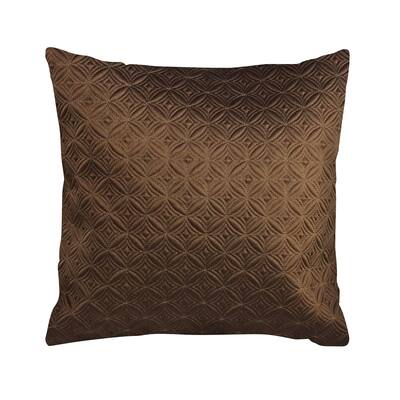 IC Linen Company by Kathy Fielder Wesley Quilted Geometric Throw Pillow