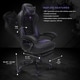 RESPAWN 110 Racing Style Reclining Leather Gaming Chair with Footrest - Thumbnail 76