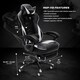 RESPAWN 110 Racing Style Reclining Leather Gaming Chair with Footrest - Thumbnail 95