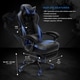 RESPAWN 110 Racing Style Reclining Leather Gaming Chair with Footrest - Thumbnail 7