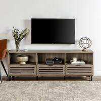 Strick & Bolton Hilla 70-inch Slat Door TV Console - 70 x 15 x 24h