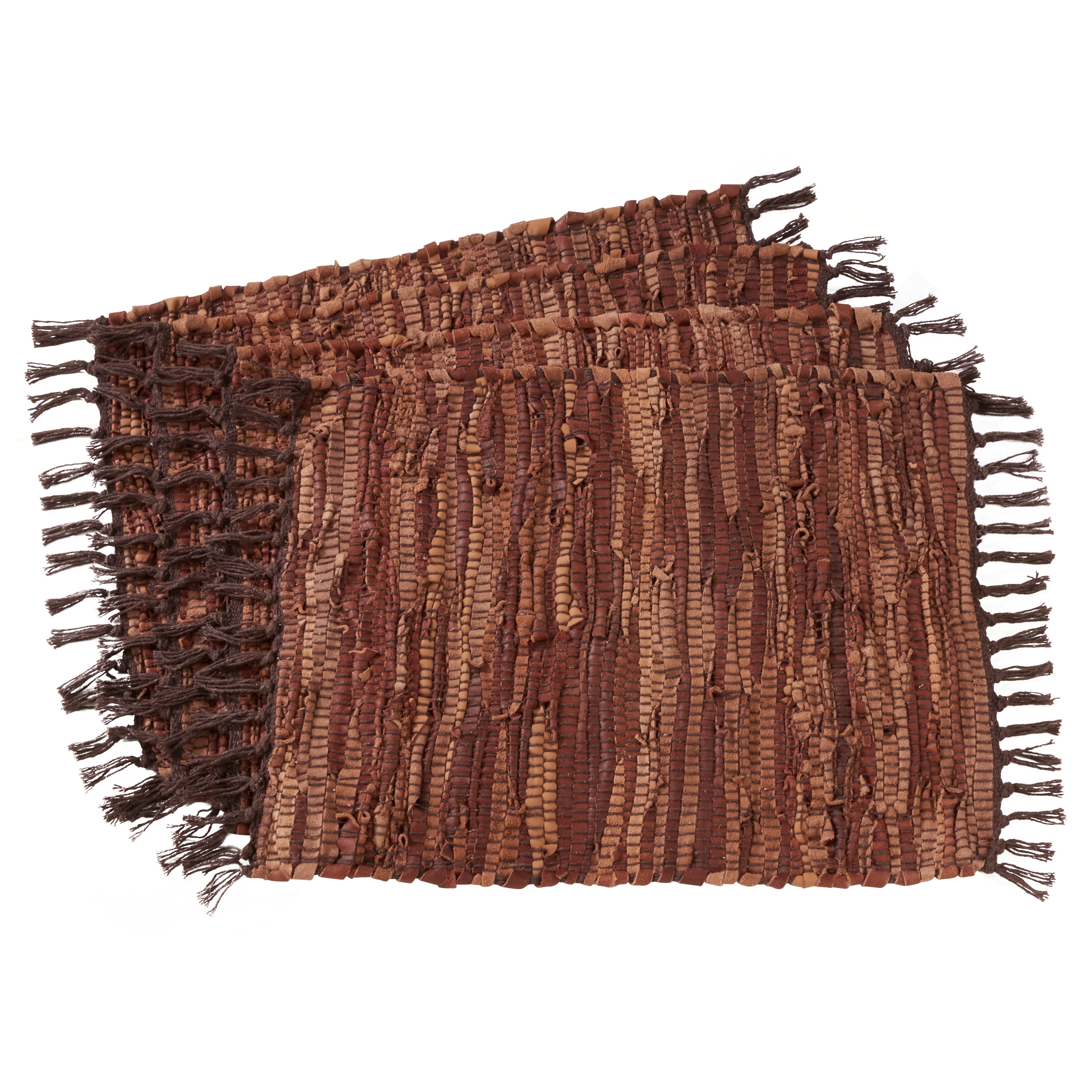 Chindi Design Leather Table Mats (Set of 4)