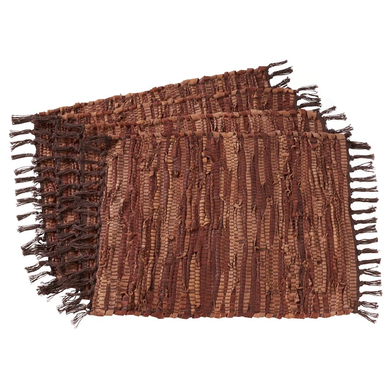 Chindi Design Leather Table Mats (Set of 4)