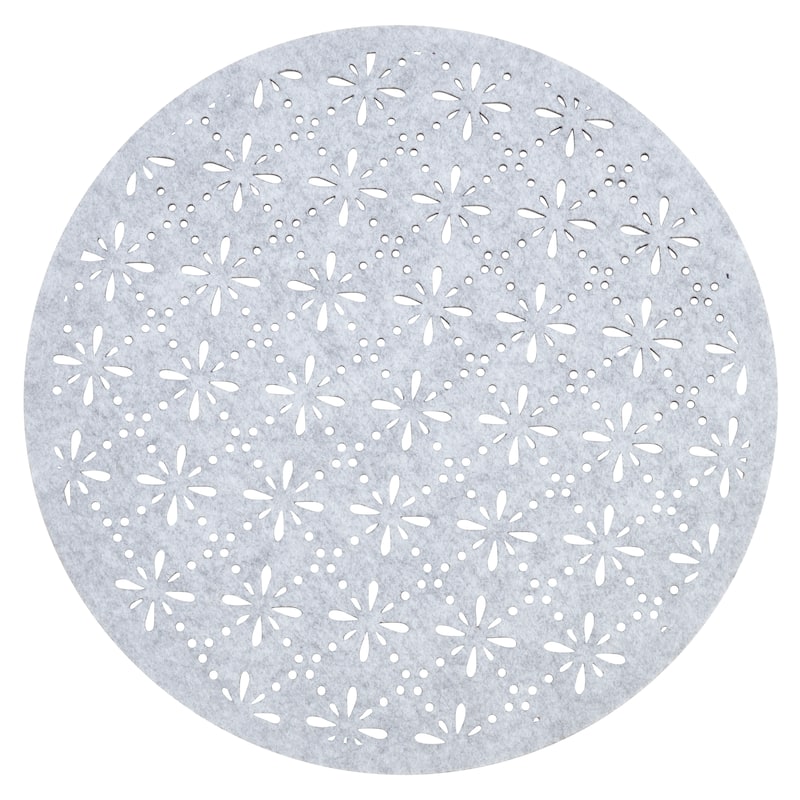 Round Cutwork Felt Table Mats (Set of 4)