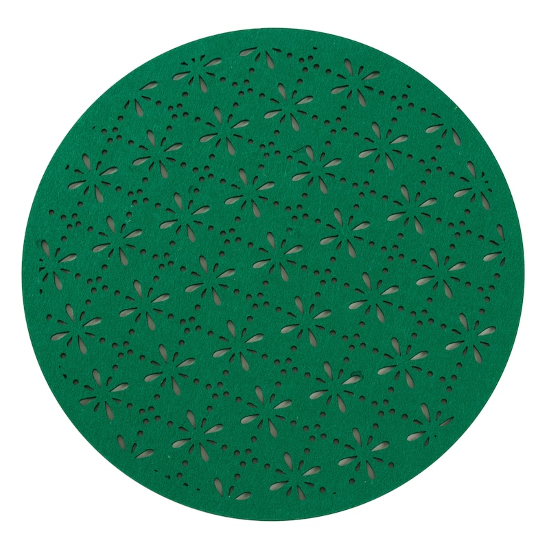 Round Cutwork Felt Table Mats (Set of 4)