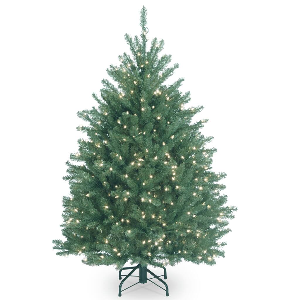 National Tree Company 4.5 ft. Dunhill Blue Fir Tree with Clear Lights - 4.5 Foot
