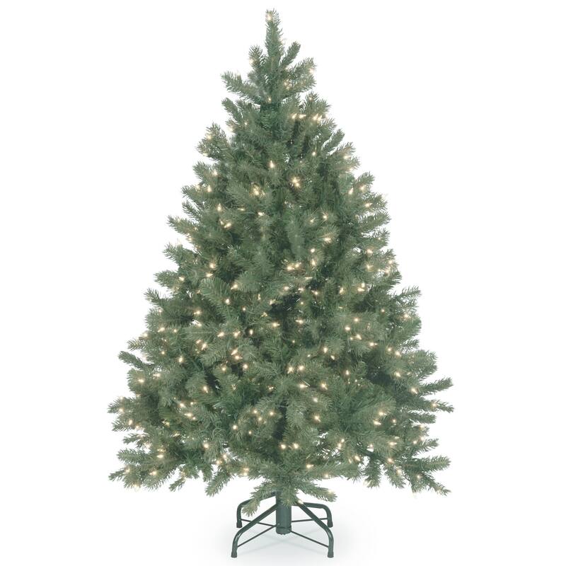 National Tree Company 4.5 ft. Downswept Douglas Blue Fir Tree with Clear Lights - 4.5 Foot