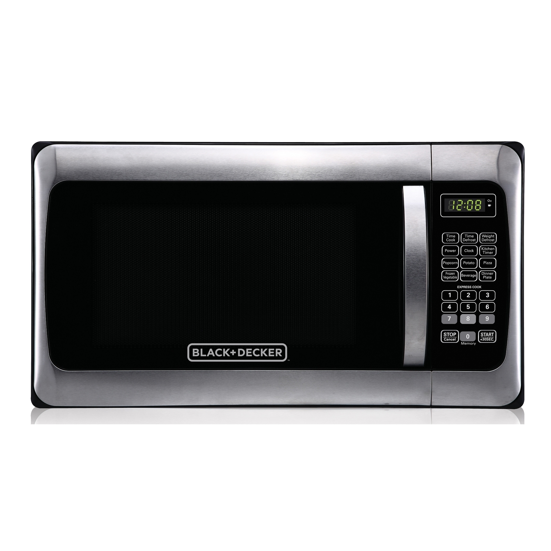 Black Decker EM031MGG X1 1.1 Cubic Foot Microwave Stainless Steel