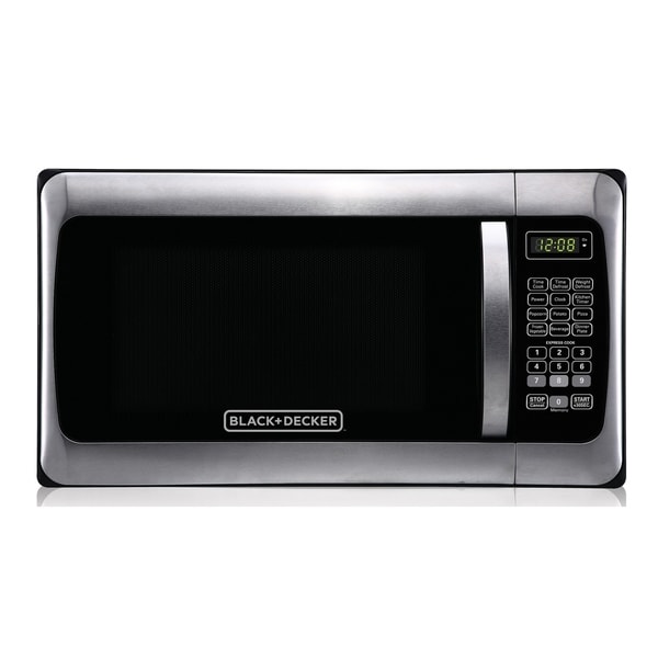 Black Decker EM031MGG X1 1.1 Cubic Foot Microwave Stainless Steel