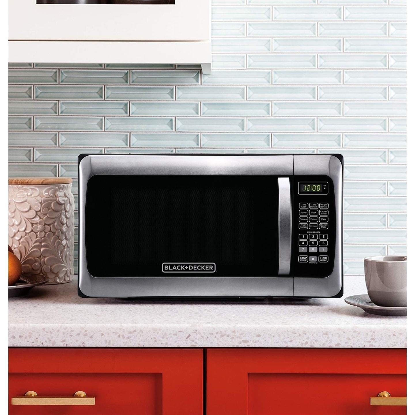 Black+Decker EM031MGG-X1 1.1-Cubic Foot Microwave, Stainless Steel (As Is  Item) - Bed Bath & Beyond - 29168215