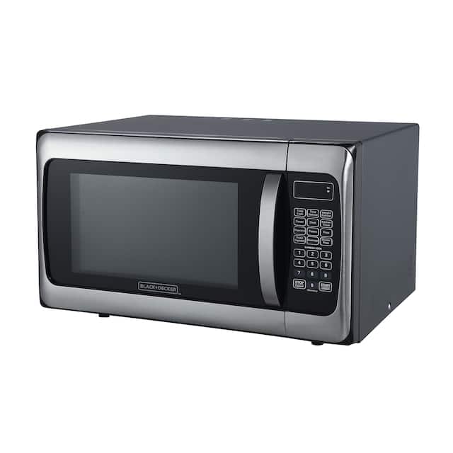 Black+Decker EM031MGGX1 1.1Cubic Foot Microwave, Stainless Steel
