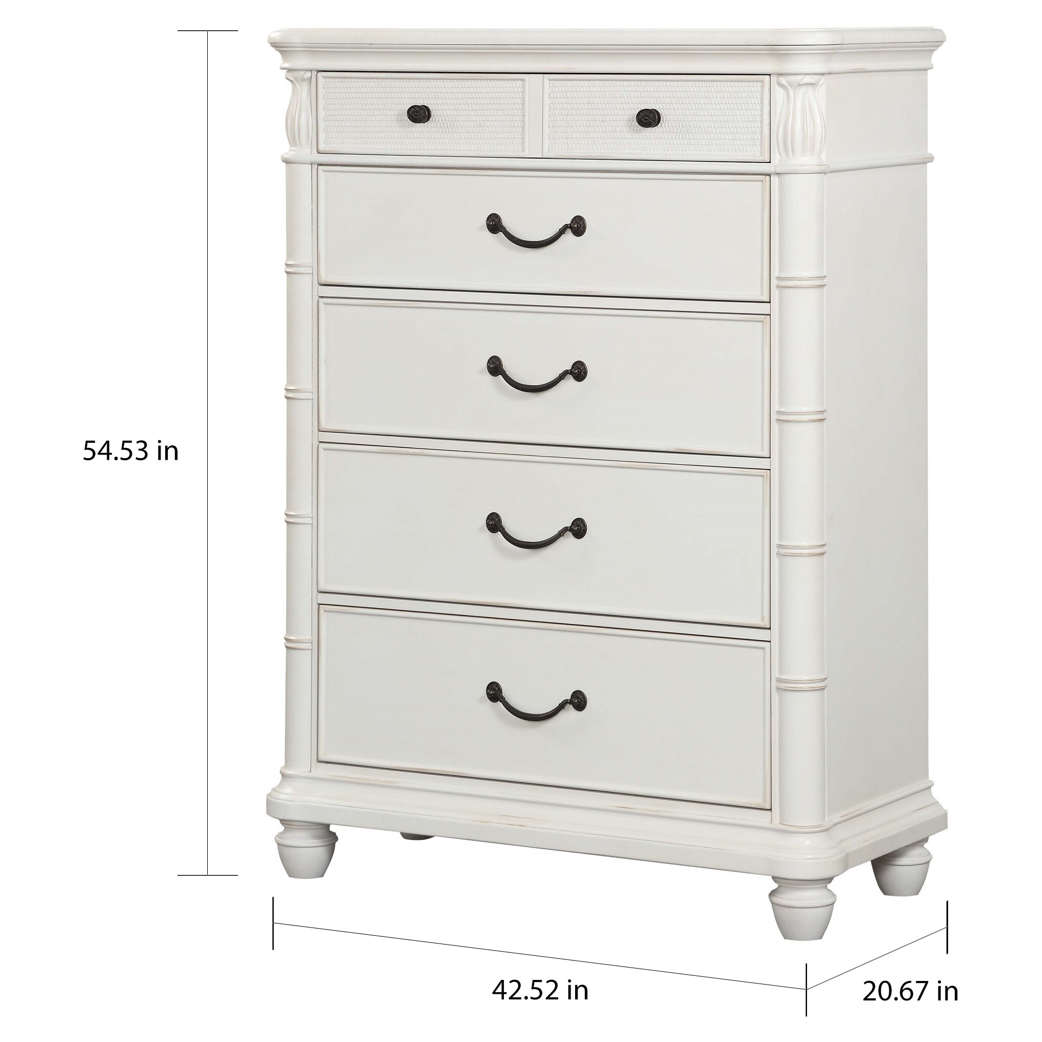 Shop Copper Grove Rappenau Antique White Chest Free Shipping