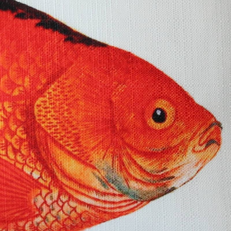Goldfish Fish Pillow Orange 12x19 Throw Pillow with Polyfill Insert