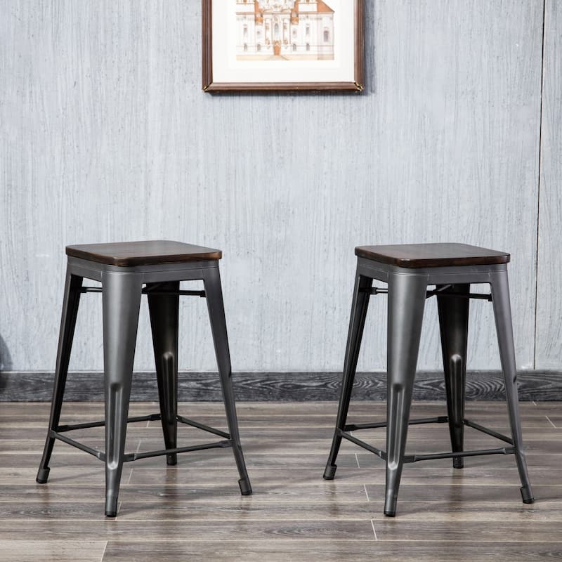 Truett Square Stool Set of 2