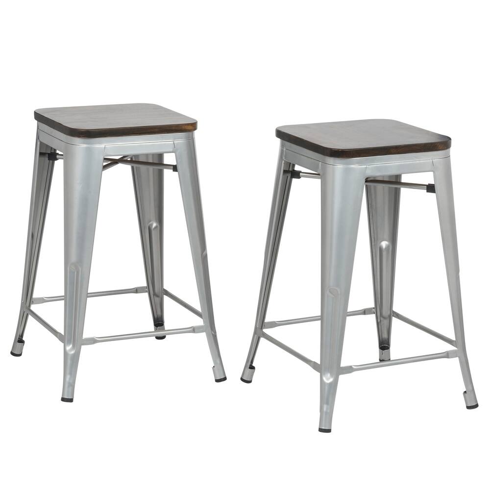 Truett Square Stool Set of 2