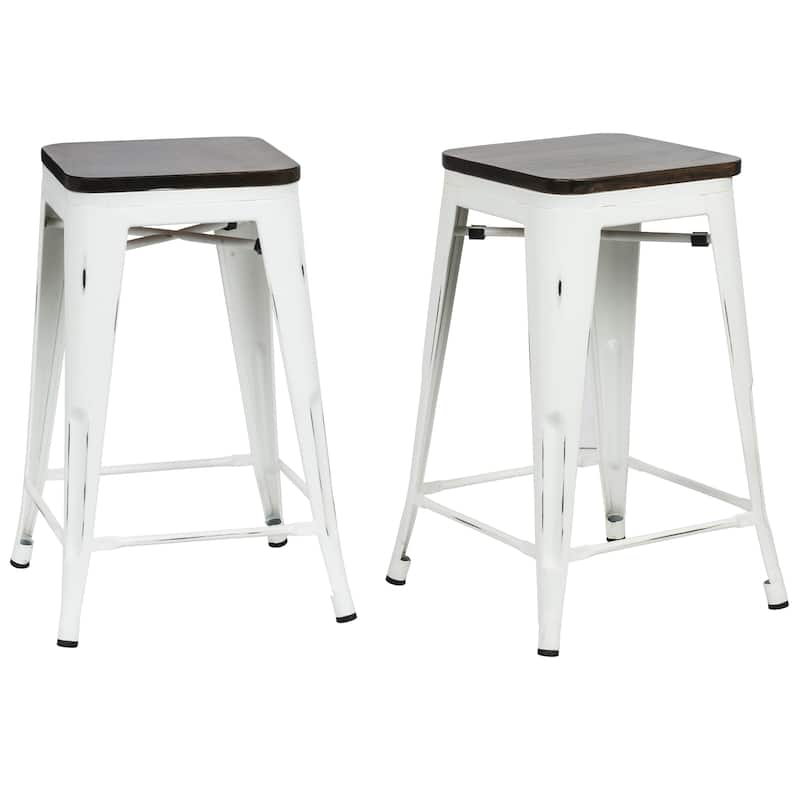 Truett Square Stool Set of 2