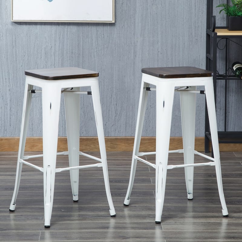Truett Square Stool Set of 2