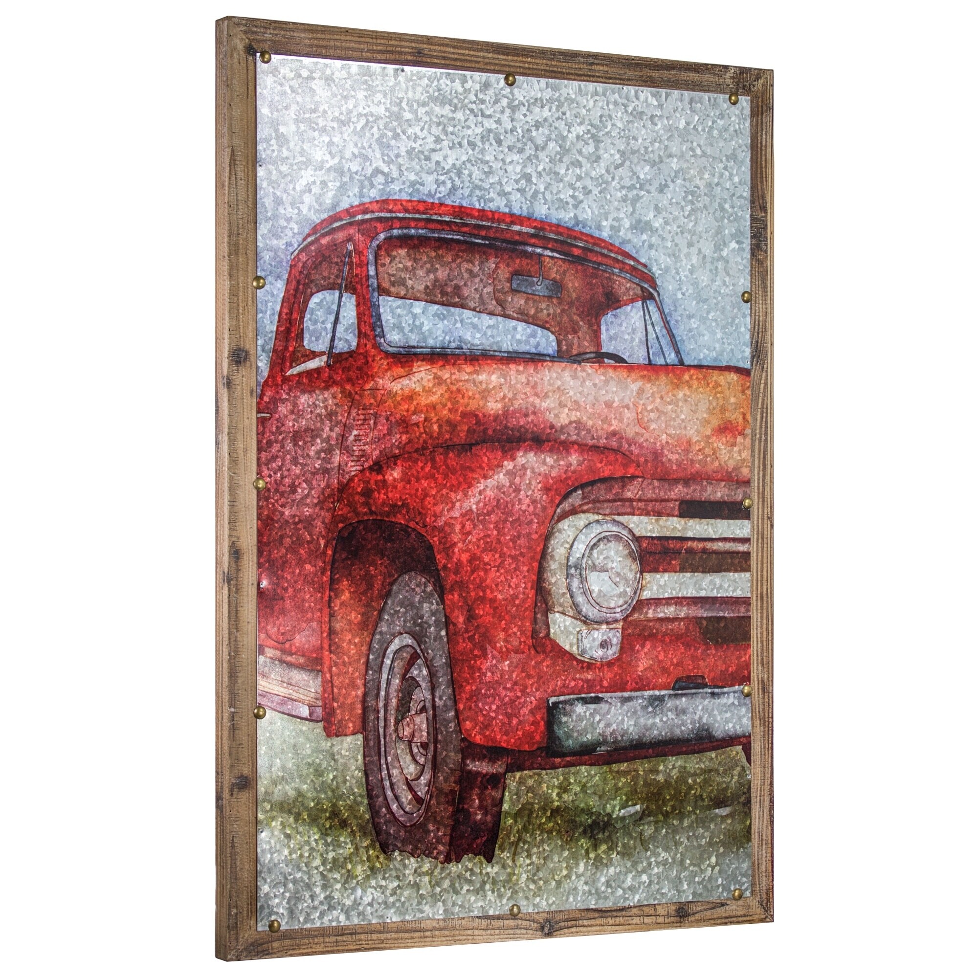 Shop American Art Decor Vintage Truck Print On Metal Farmhouse