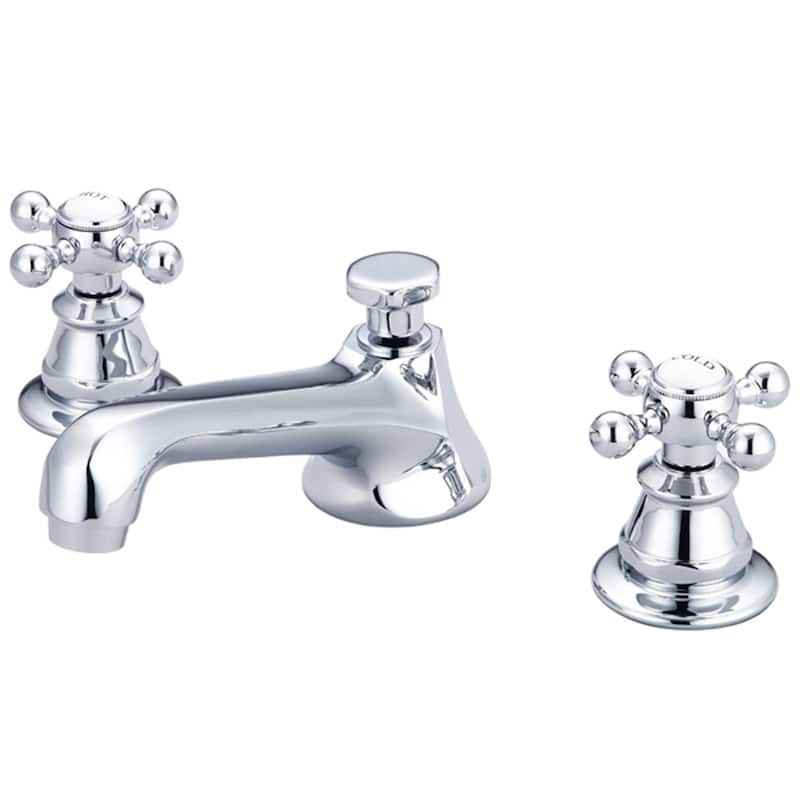 American 20th Century Classic Widespread Lavatory F2-0009 Faucets with Pop-Up Drain in Chrome Finish