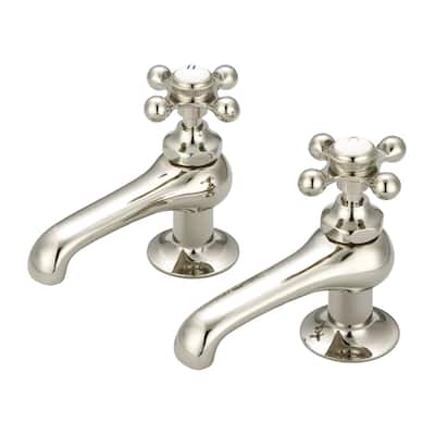Vintage Classic Basin Beaks Lavatory Faucets in Polished Nickel (PVD) Finish