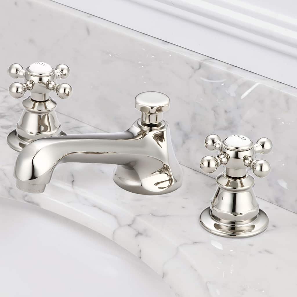 American 20th Century Classic Widespread Polished Nickel Faucet
