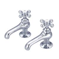 Vintage Classic Basin Beaks Lavatory Faucets in Chrome Finish