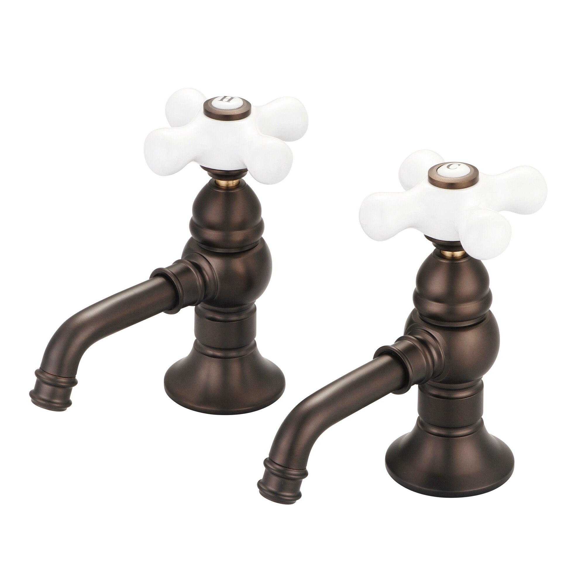 Shop Vintage Classic Basin Beaks Lavatory Faucets In Oil Rubbed