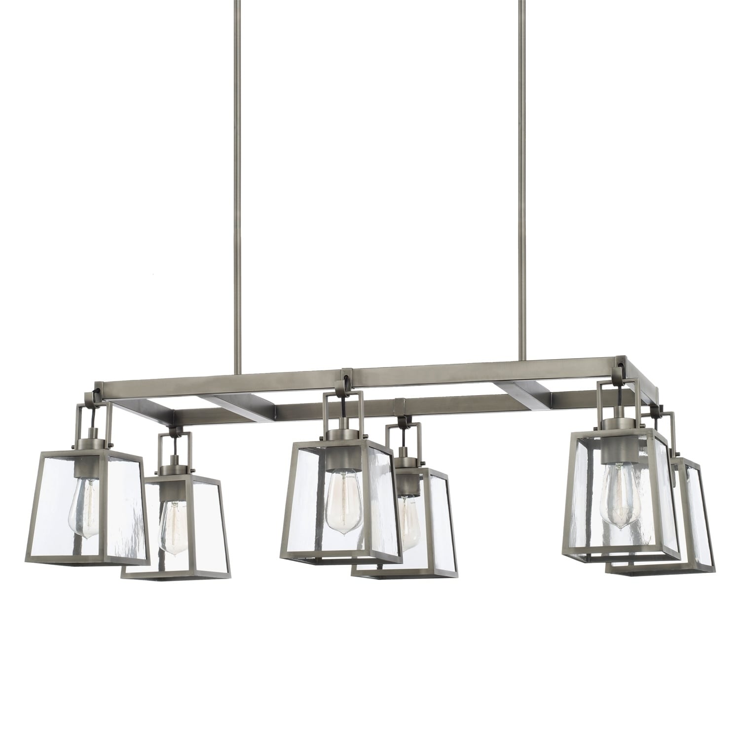 Kenner 6-light Antique Nickel Island Fixture - Antique Nickel