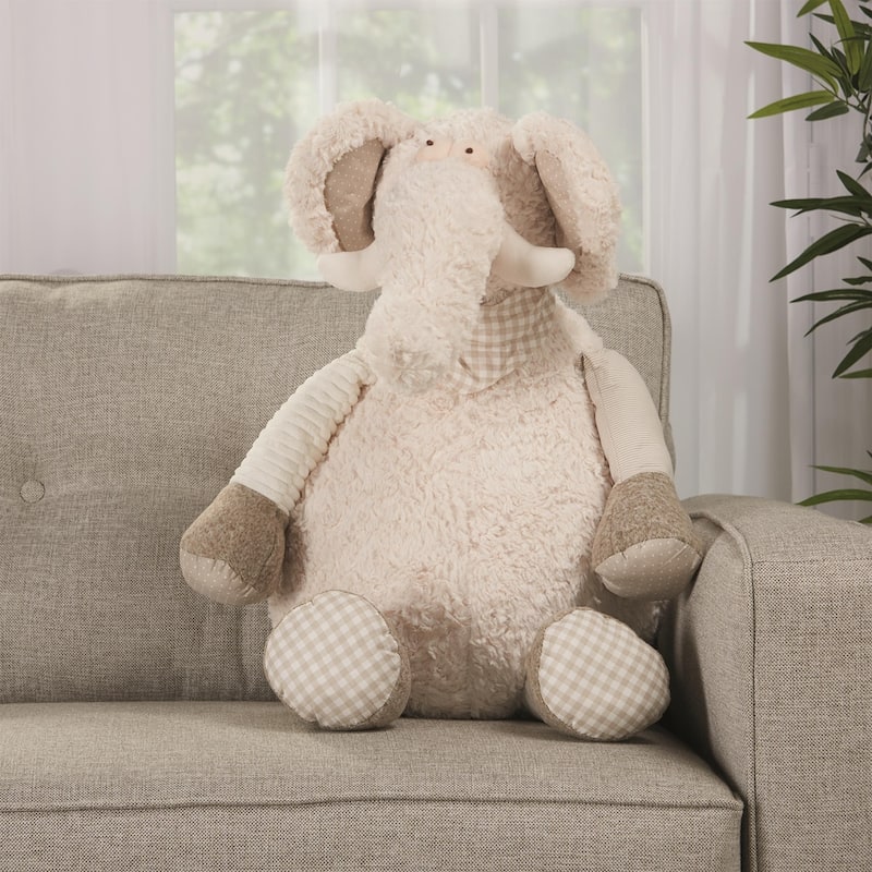 Mina Victory Plushlines Animal Pillows Plush - elephant 22"x 26"