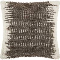 Mina Victory Life Styles Grey/White Throw Pillow (20 Inch x 20-Inch)