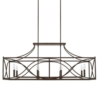 Tybee 8-light Nordic Grey Island Fixture/ Chandelier