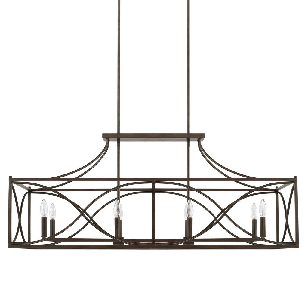 Tybee 8-light Nordic Grey Island Fixture/ Chandelier