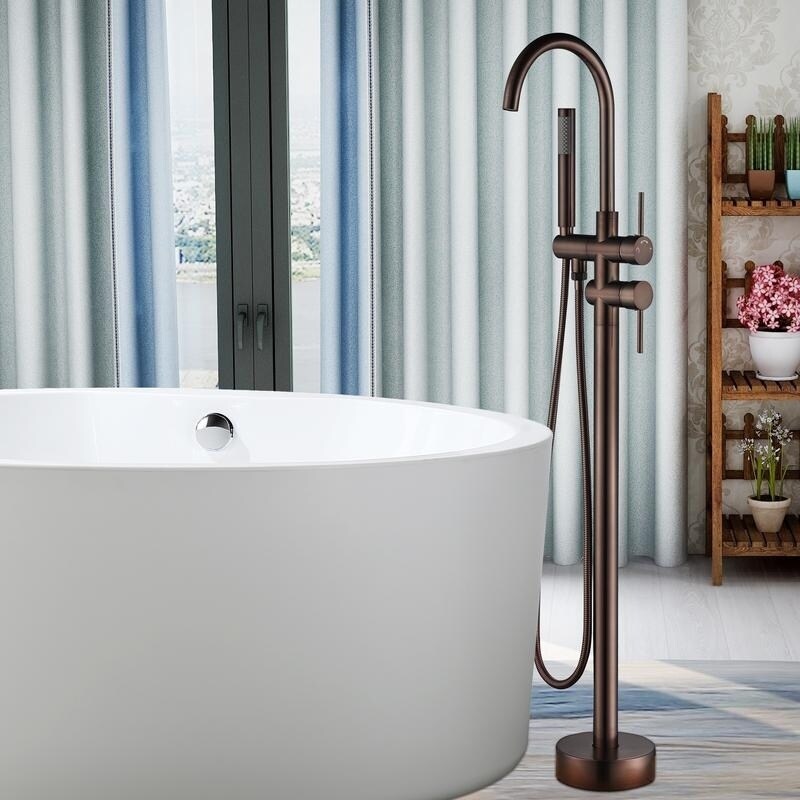 Vanity Art 47 Inch Oil Rubbed Bronze Freestanding Bathtub Vanity Art 47 Inch Oil Rubbed Bronze