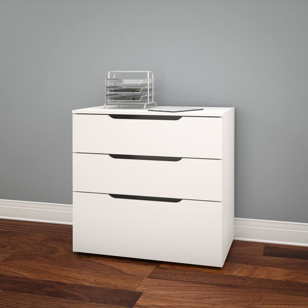 Nexera Arobas 3 Drawer Filing Cabinet, White