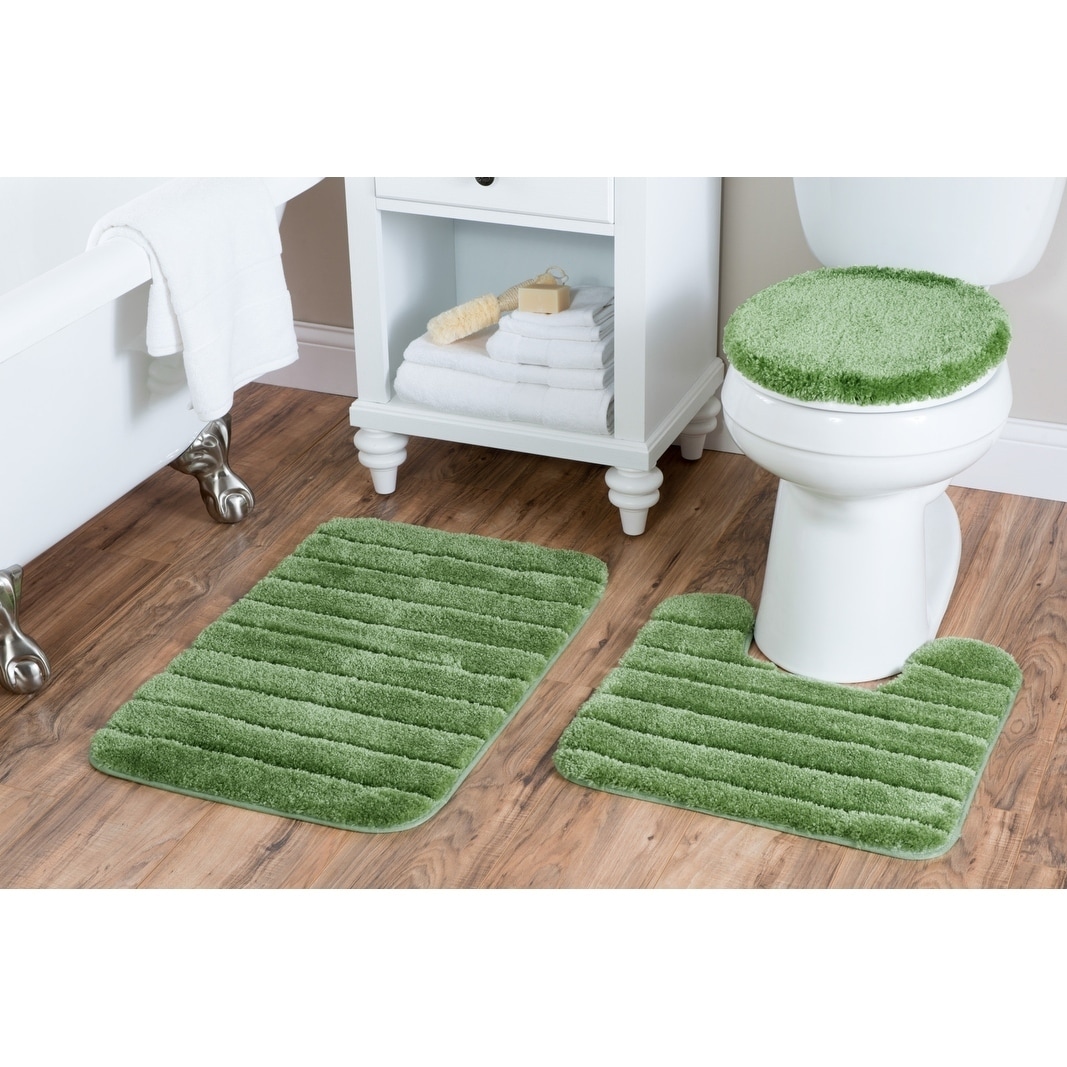 Luxury Nylon 3 Piece Bath Rug Set Avocado 2b83442a F677 46d6 9ec9 8b31bdbc0d30 