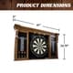 Barrington Woodhaven Premium Bristle Dartboard Cabinet Set - Thumbnail 2
